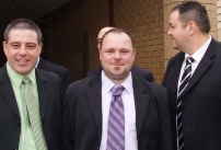 *Past players: L-R: Daniel Phillips, Glen Courts and Dale Hadfield.